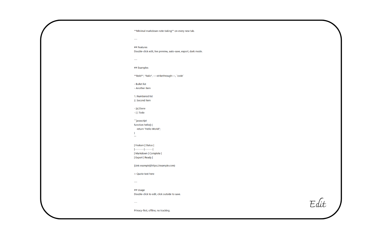 Preview mode - dark theme
